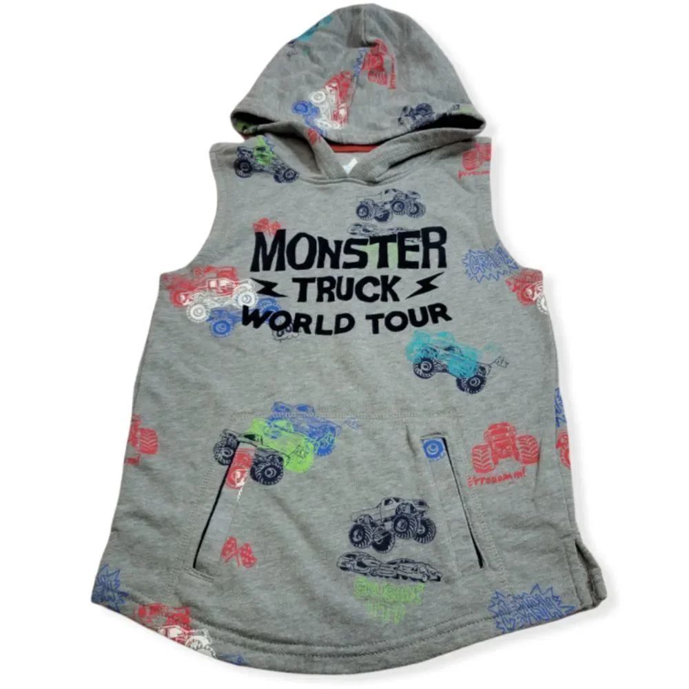 365 Kids Monster truck hooded vest 5